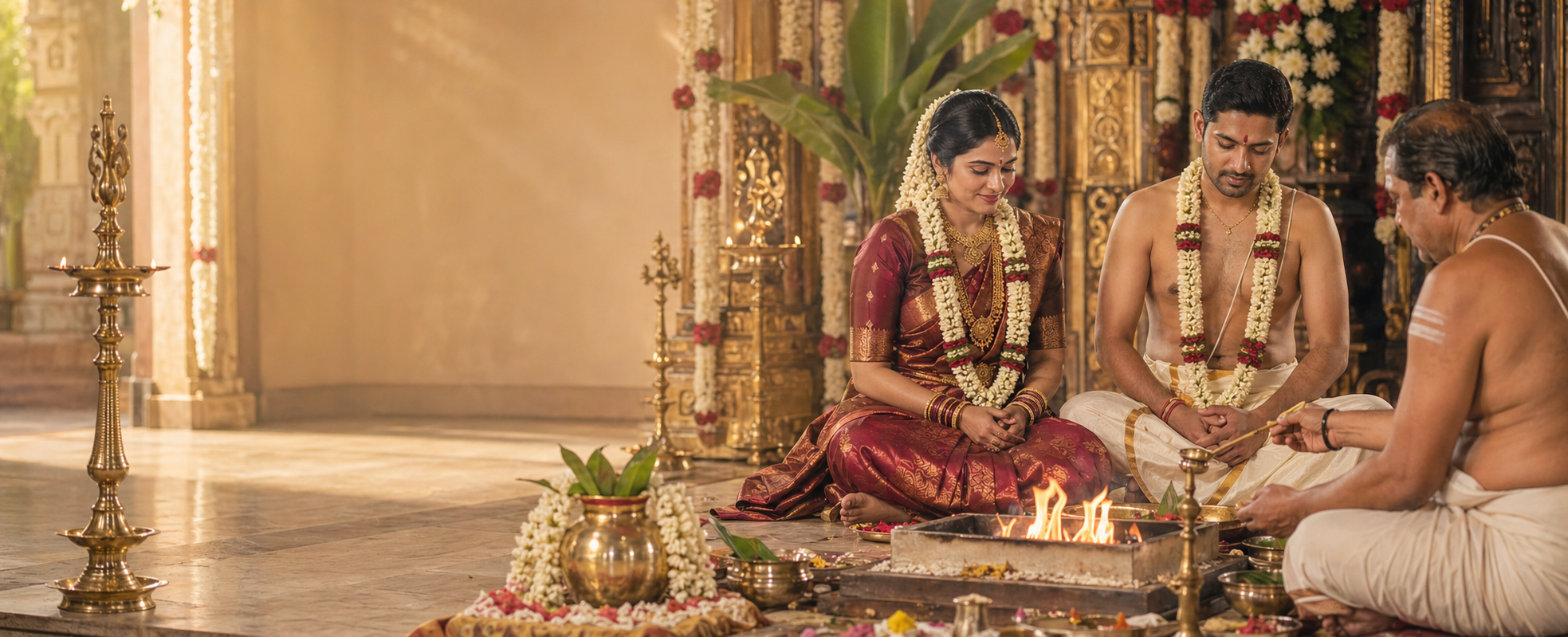 Traditional TamBrahm wedding ceremony
